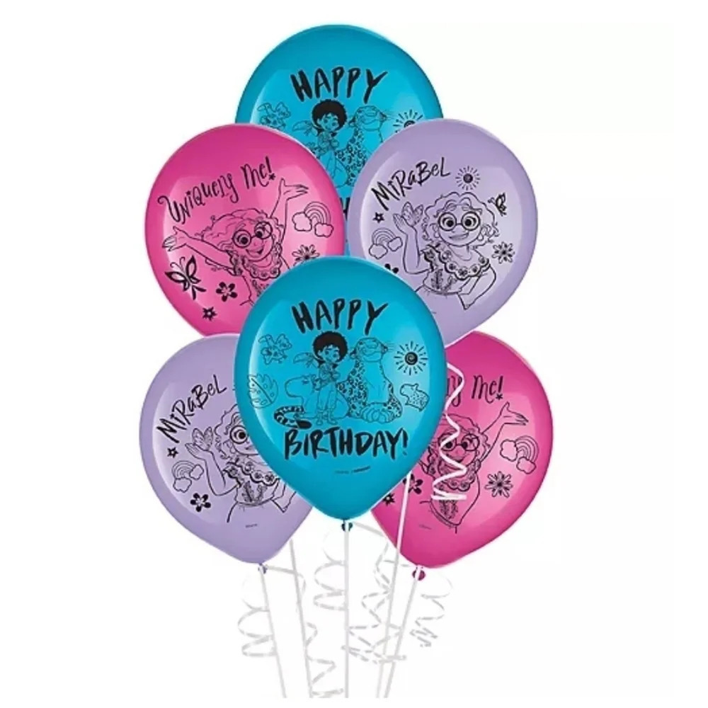 Encanto Birthday Latex Balloons 12in, 6ct Birthday Party Decoration